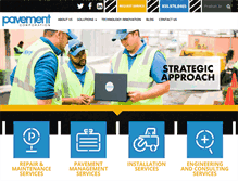 Tablet Screenshot of pavementcorporation.com